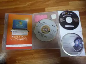 windowsの新規インストールに必要メディア