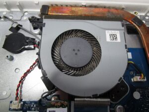 CPUファンの汚れ状態の写真