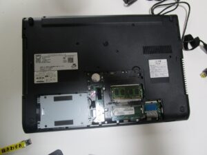 メモリーを1枚追加した写真