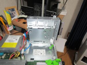 光学ドライブを起こした状態