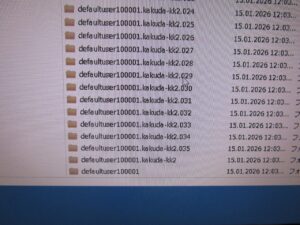 既存のSSDに中を表示